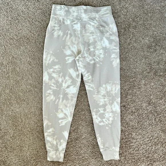 Athleta I Gray White Tie Dye Jogger Sweatpants I Size S I Relaxed Fit - Picture 2 of 5